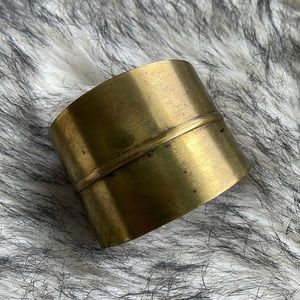 Vintage Adjustable Brass Cuff Bracelet
